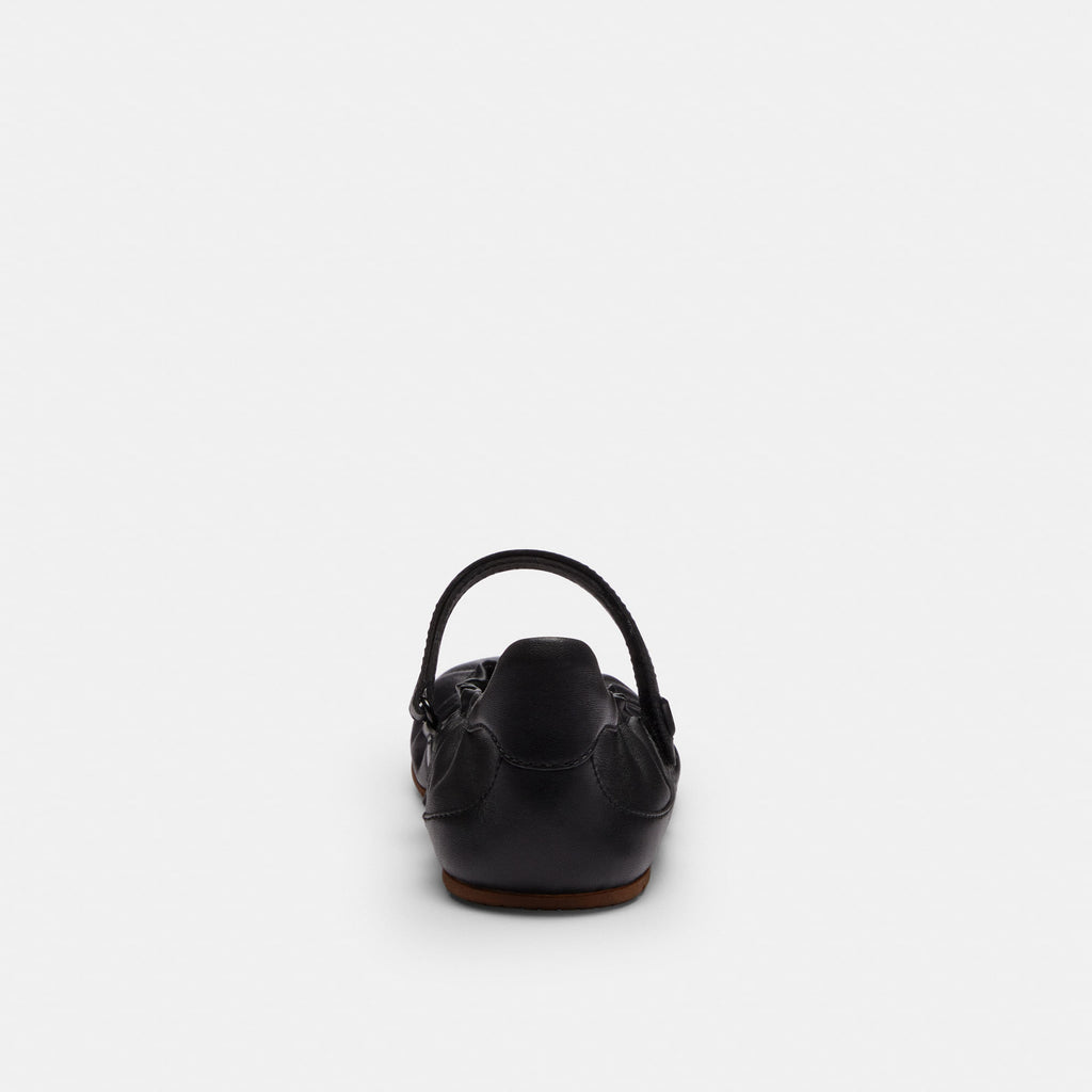 Flats Soft Mary Jane Piel Negro Mujer