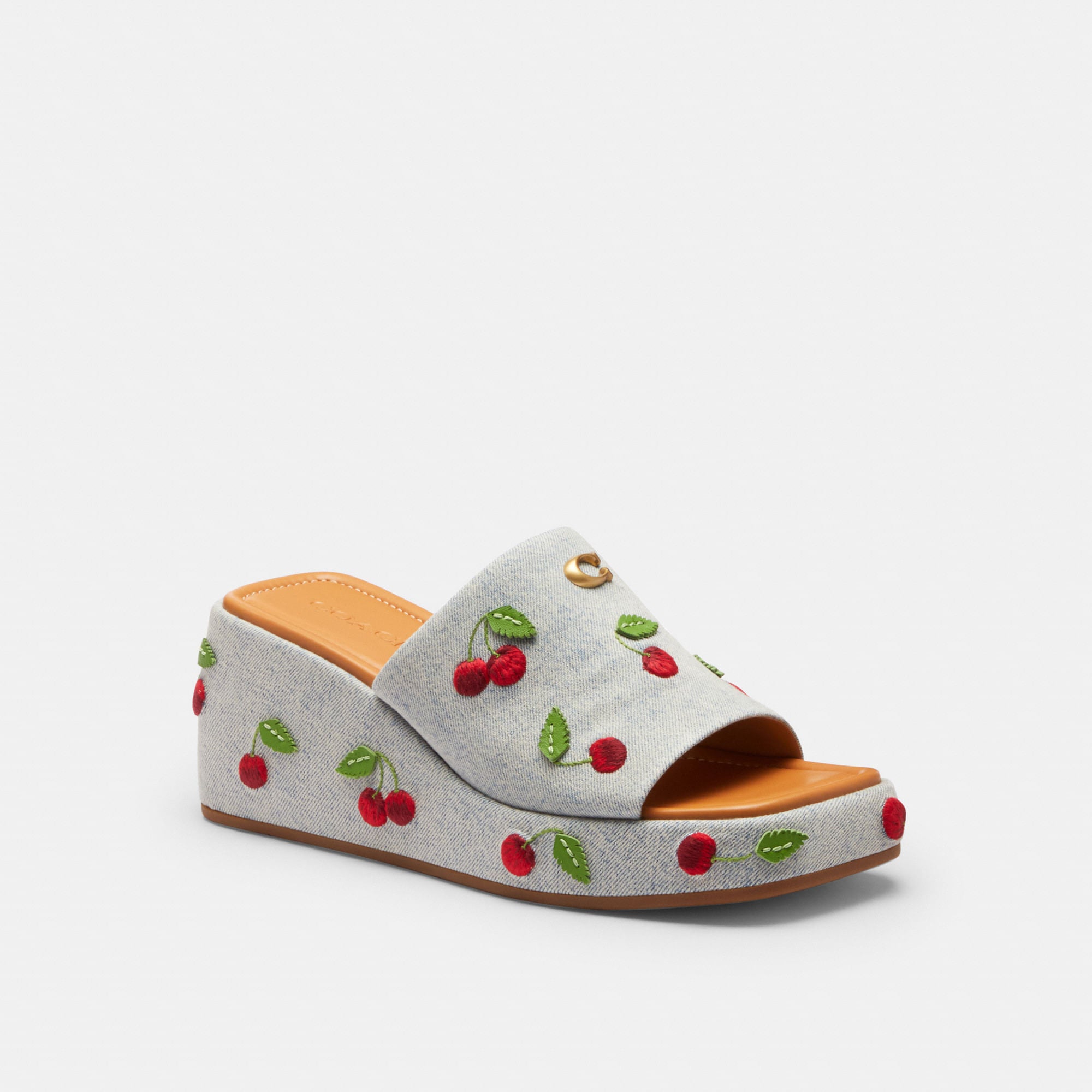 Sandalias Marie Cherry Denim Mujer