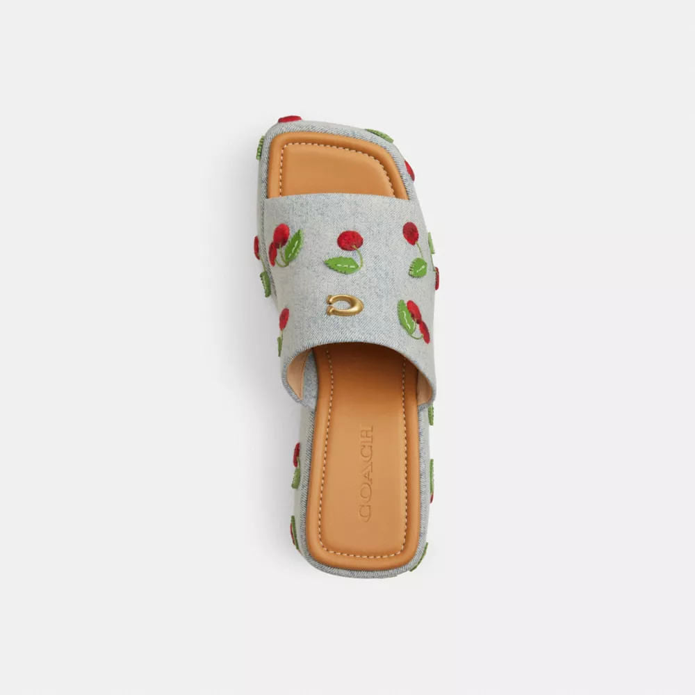 Sandalias Marie Cherry Denim Mujer