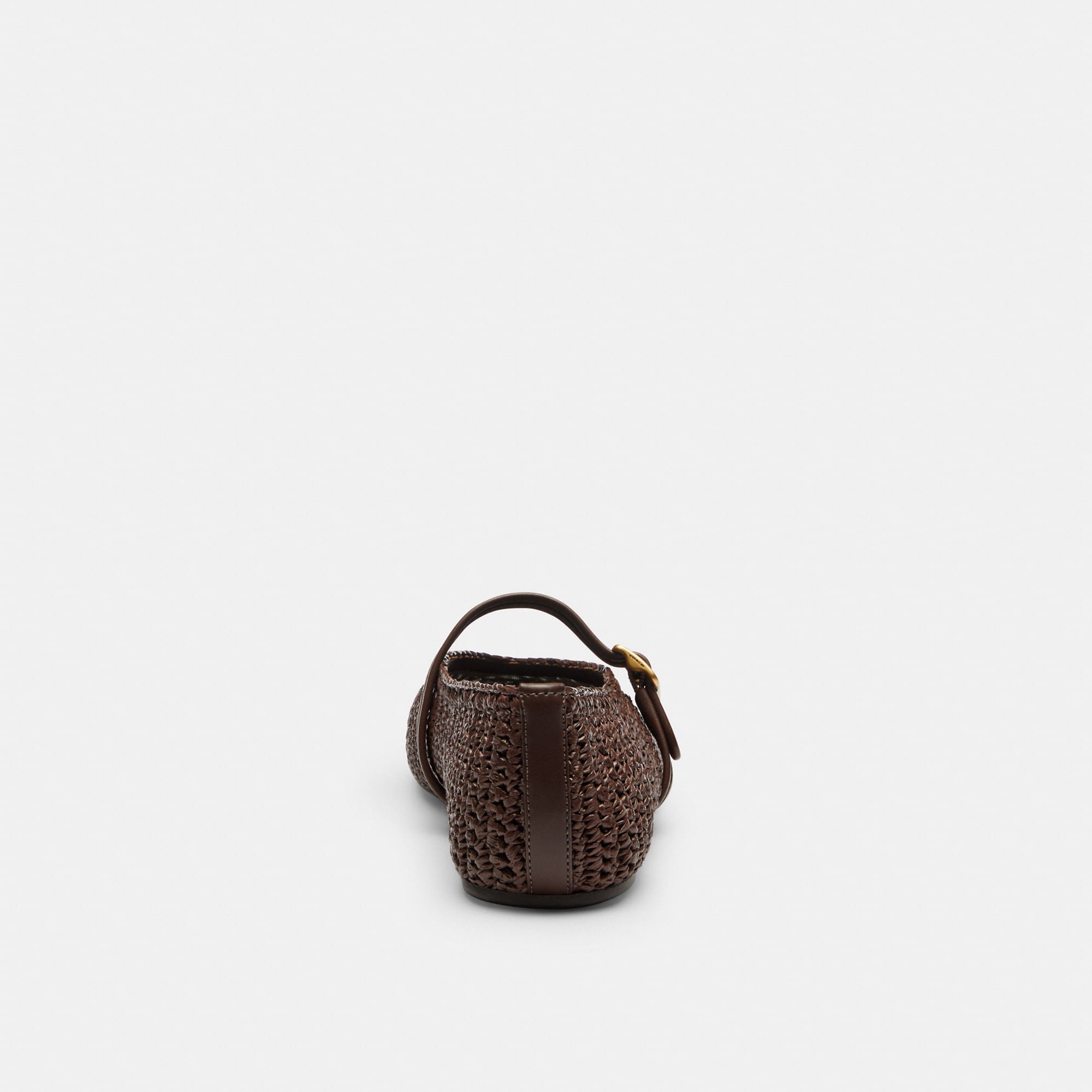 Flats Sculpted C Raffia Café Mujer