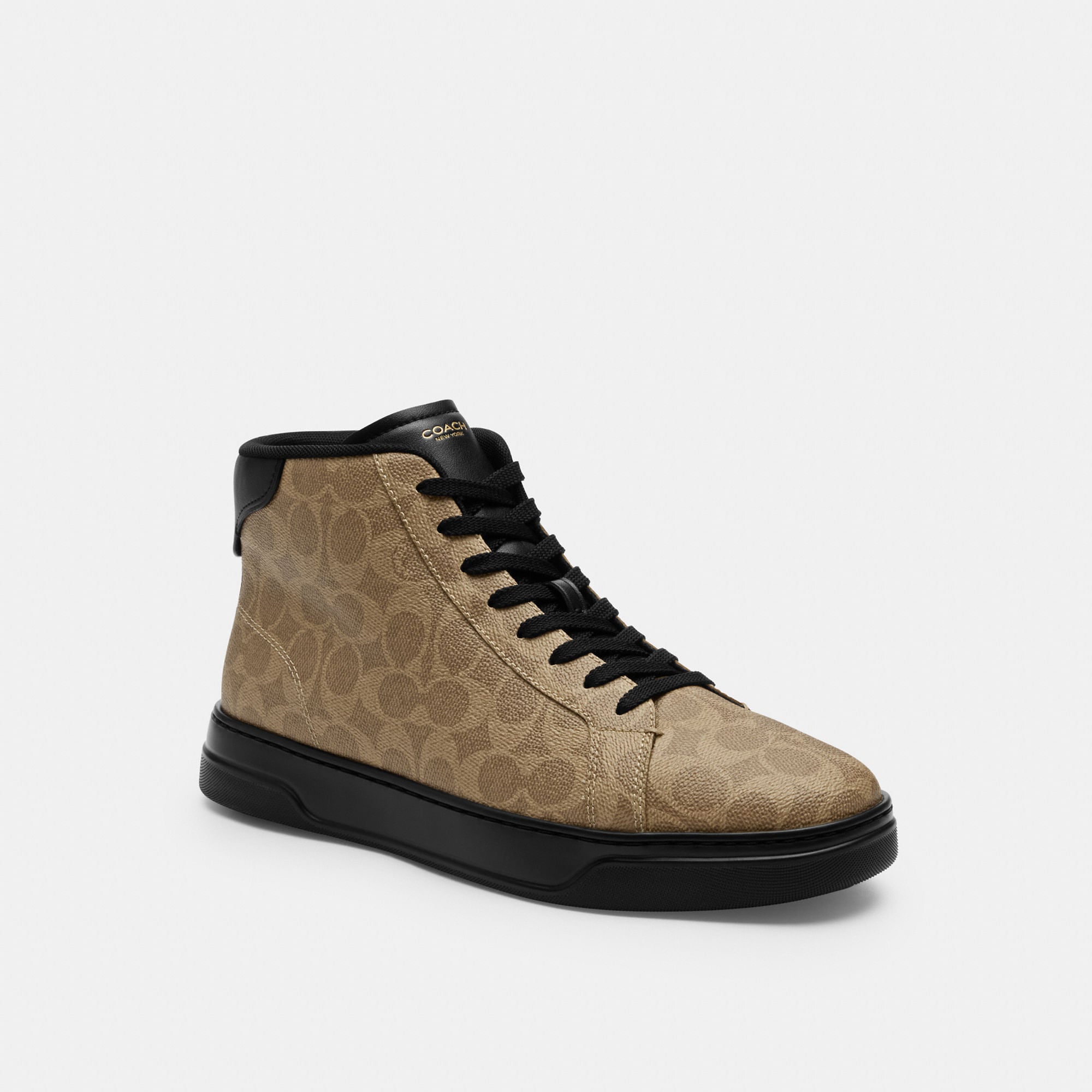 Tenis High Line High Top Canvas Signature Café Hombre