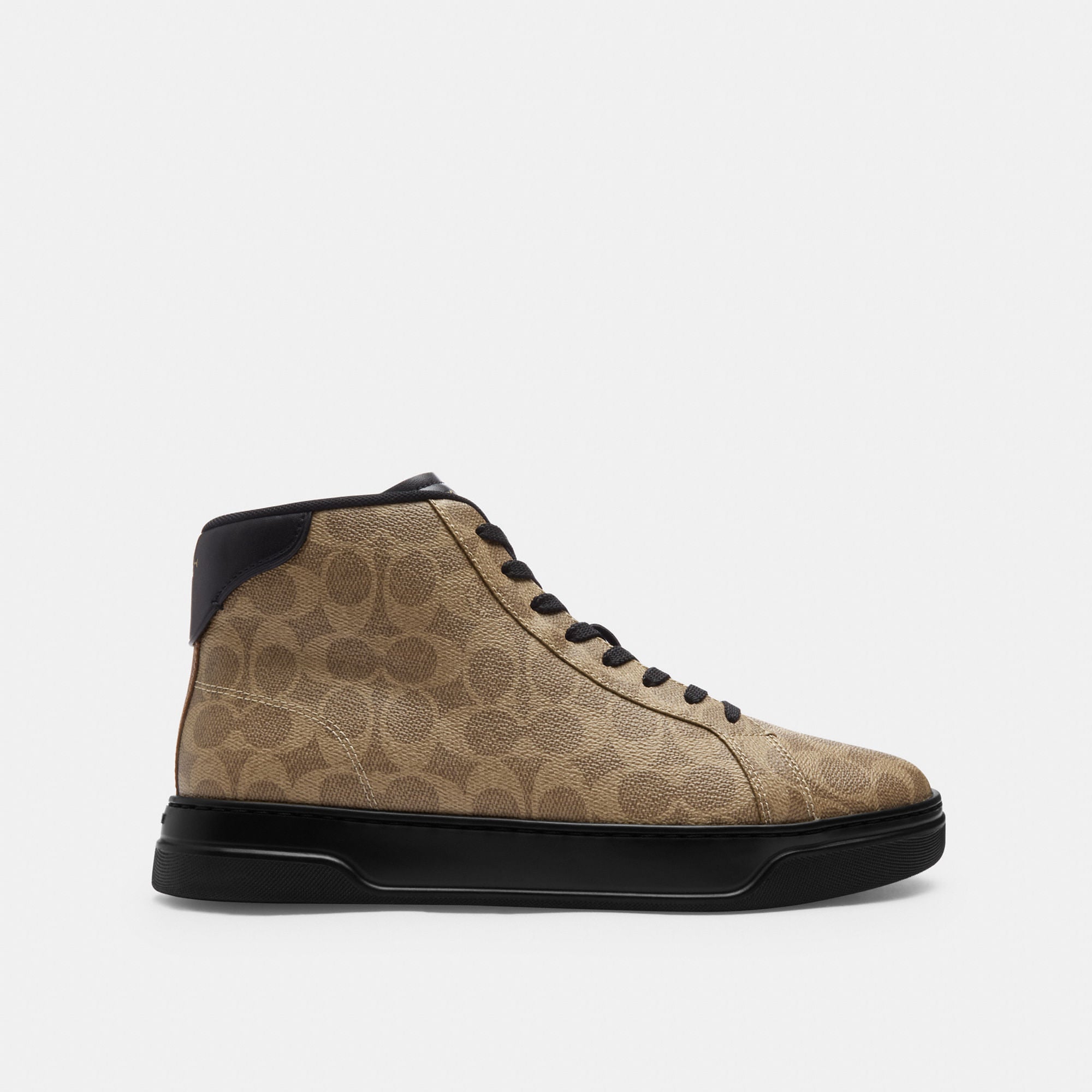 Tenis High Line High Top Canvas Signature Café Hombre