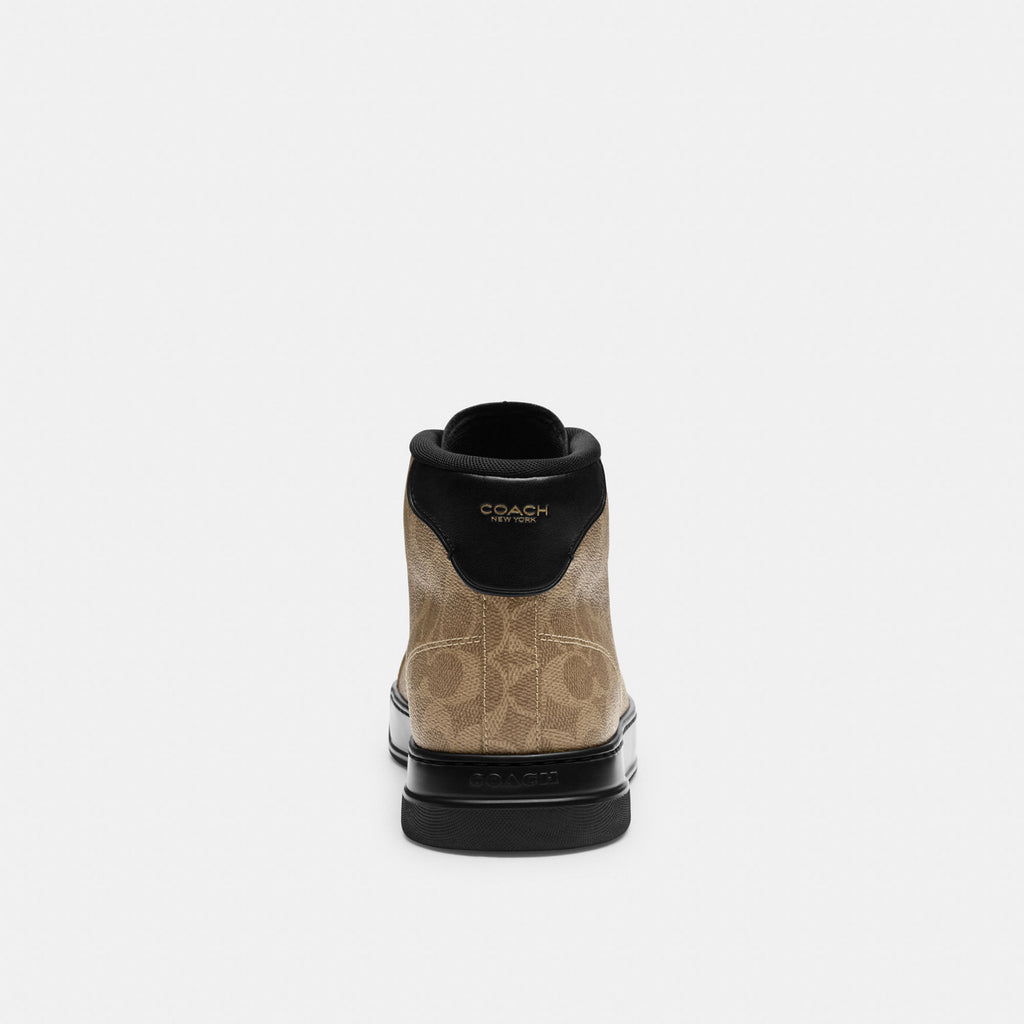 Tenis High Line High Top Canvas Signature Café Hombre