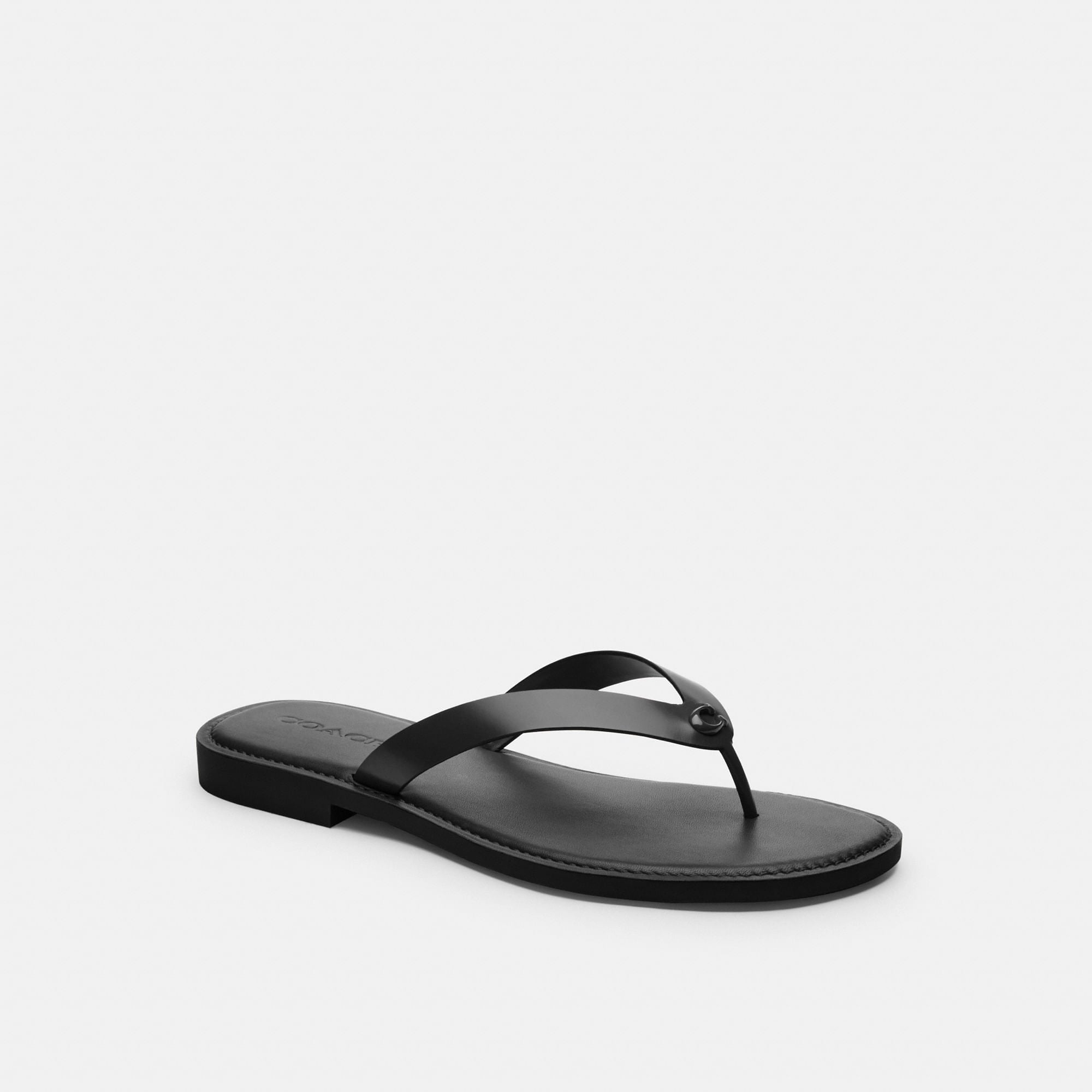 Sandalias Brianna Piel Negro Mujer