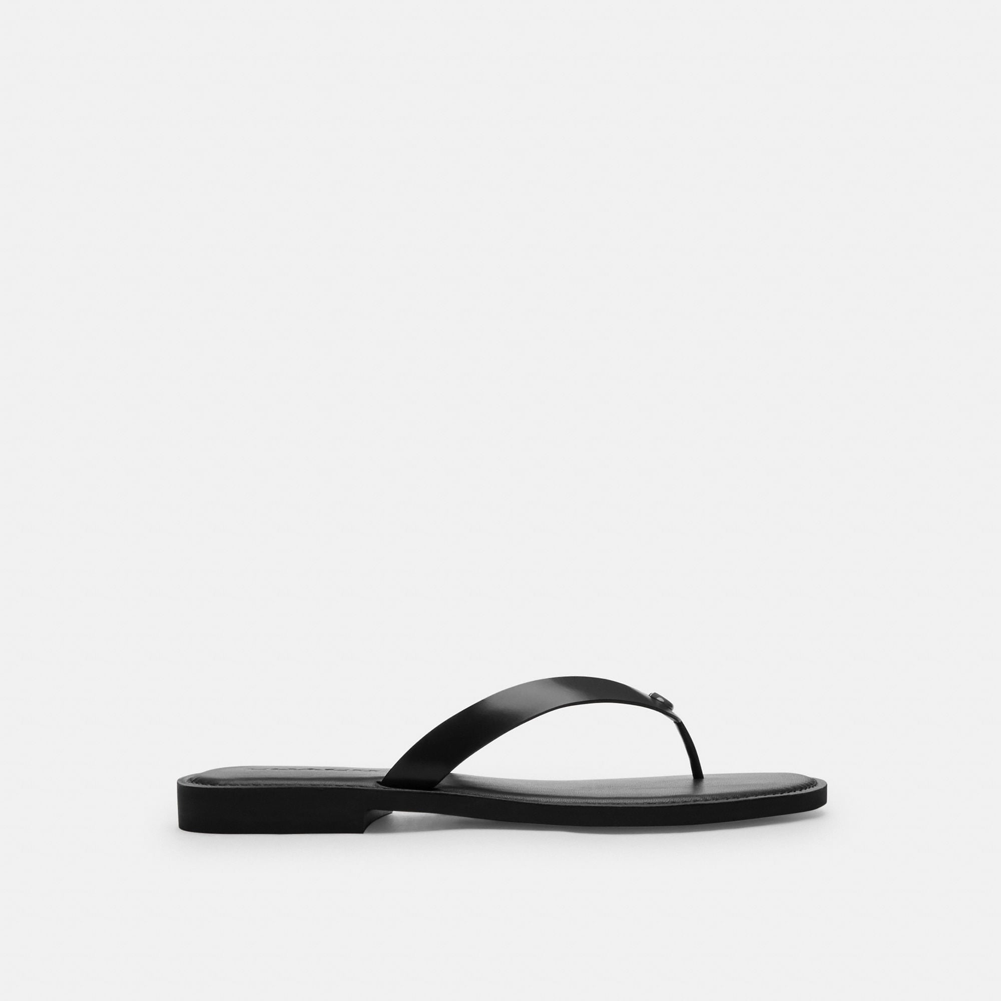Sandalias Brianna Piel Negro Mujer