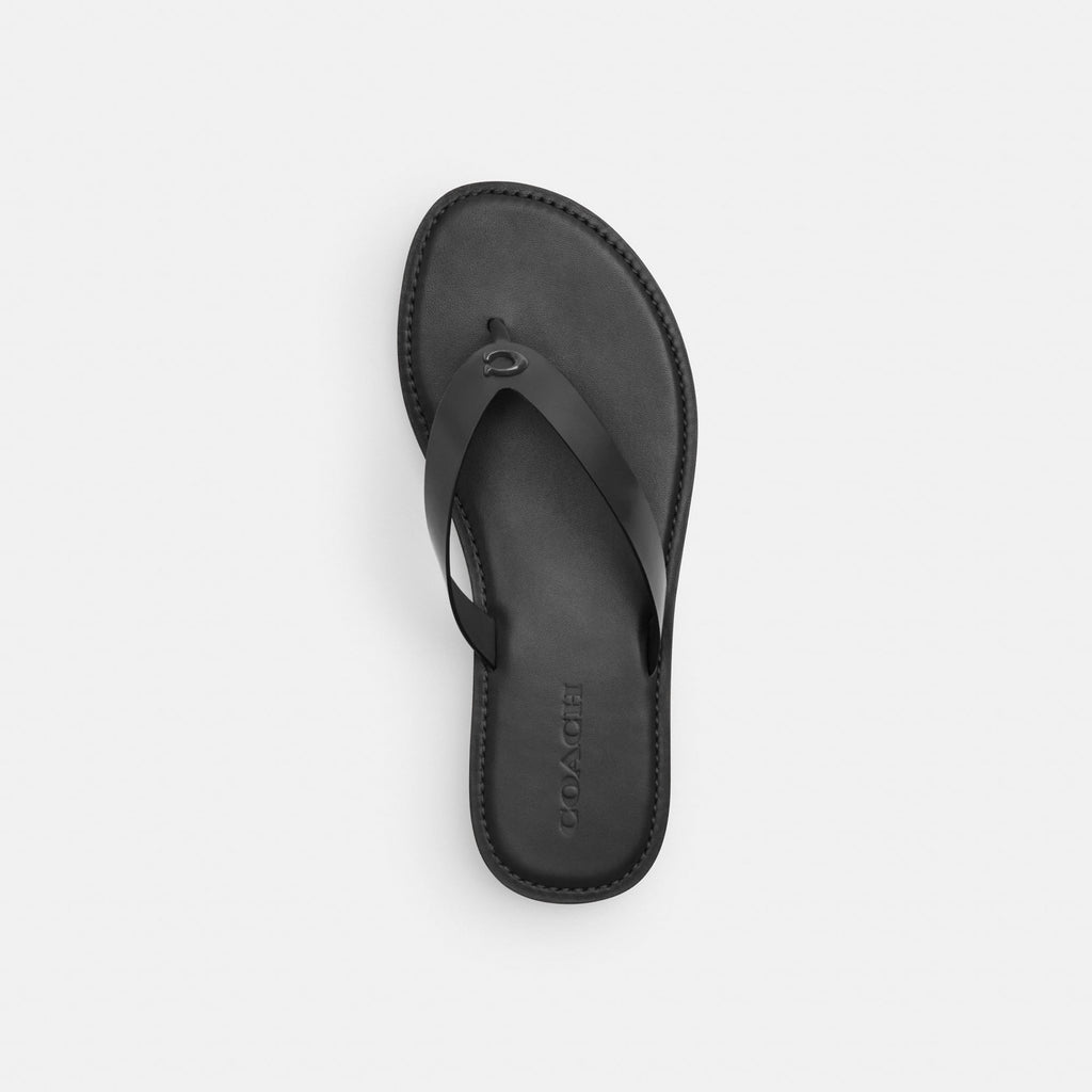 Sandalias Brianna Piel Negro Mujer