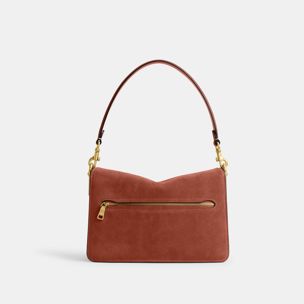 Bolsa Shoulder Bag Coach Chain Tabby Suede