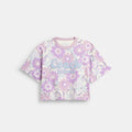 T Shirt Corta con Floral Print