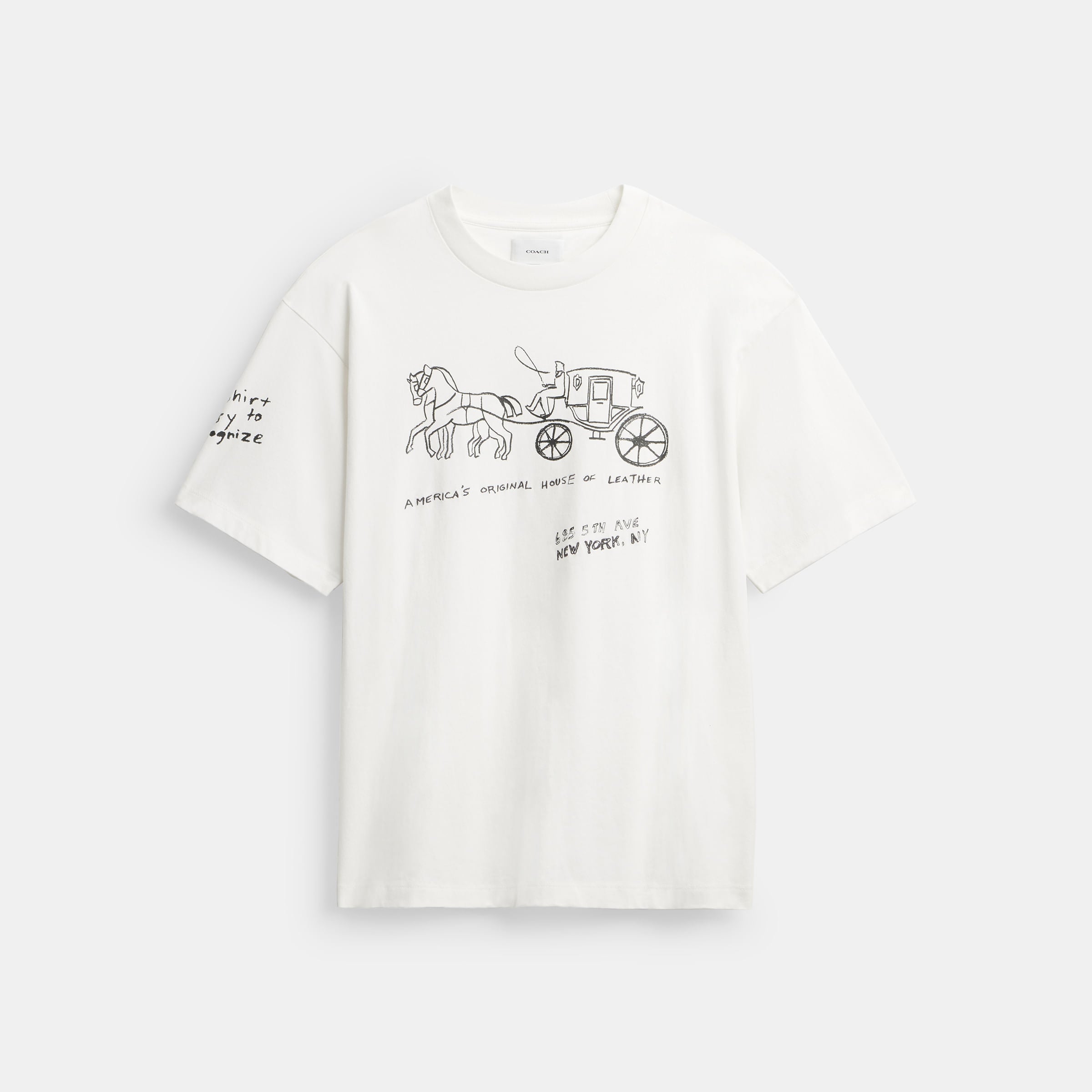 T-Shirt Coach en Print Sketch
