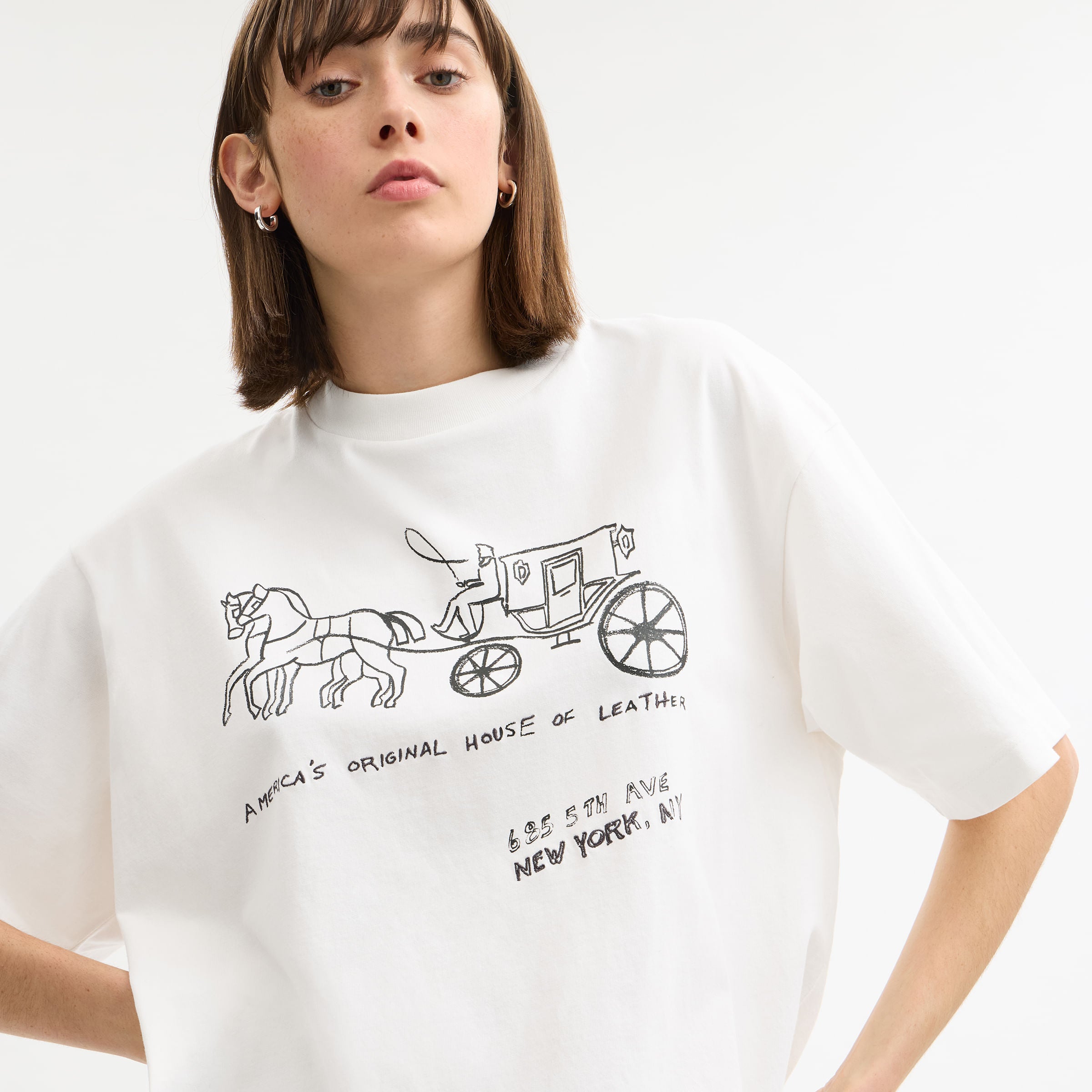 T-Shirt Coach en Print Sketch