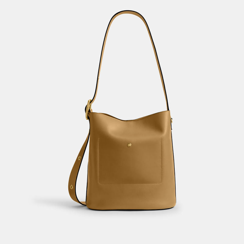 Bolsa Shoulder Bag Coach Bucket Bleecker Piel
