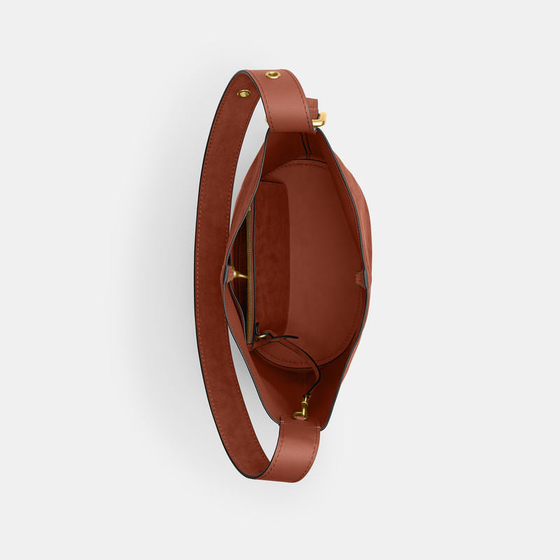 Bolsa Shoulder Bag Coach Bucket Bleecker Suede