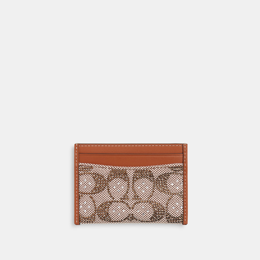 Tarjetero Coach en Jacquard Crystal Signature