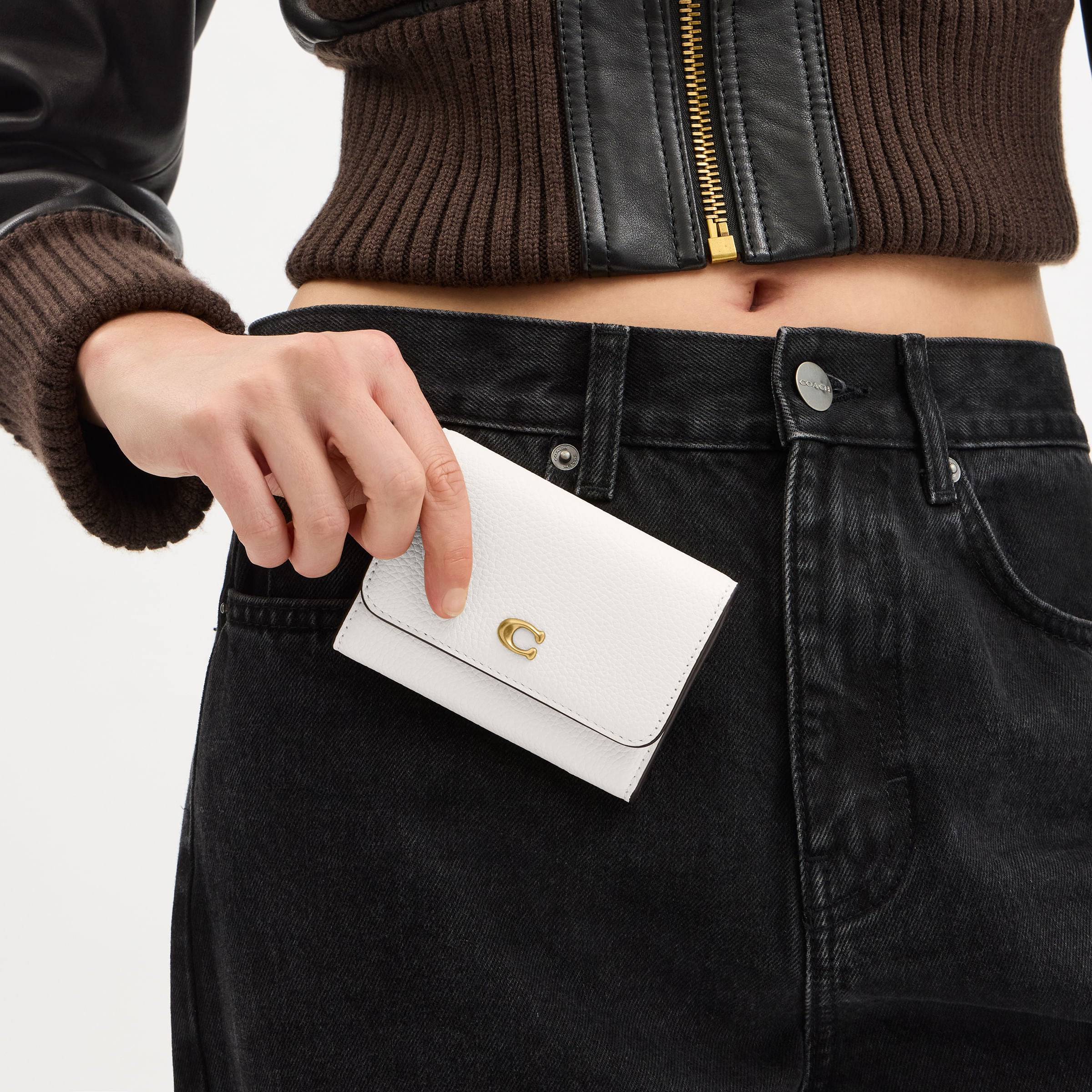 Cartera Pequeña Coach Leather