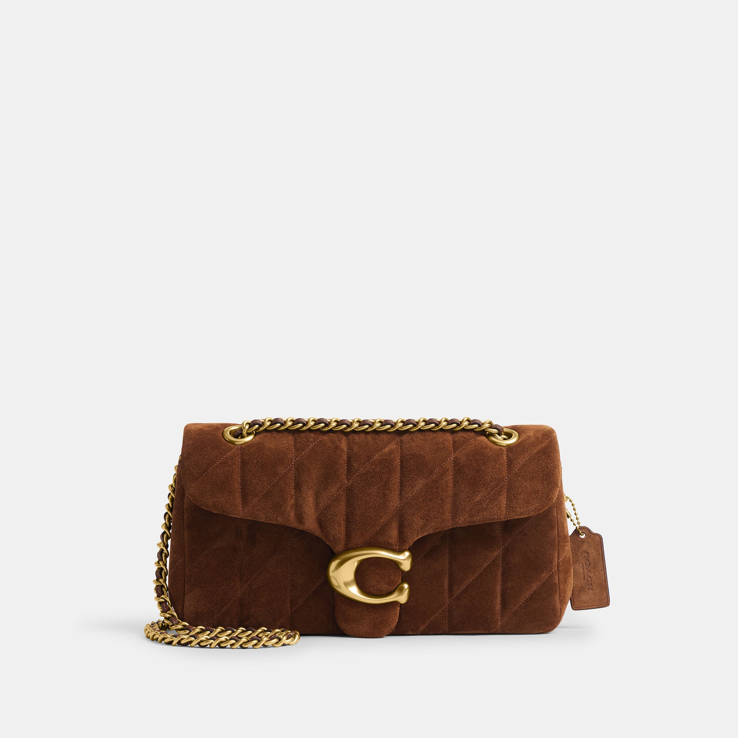 Bolsa Shoulder Bag Tabby Suede 26