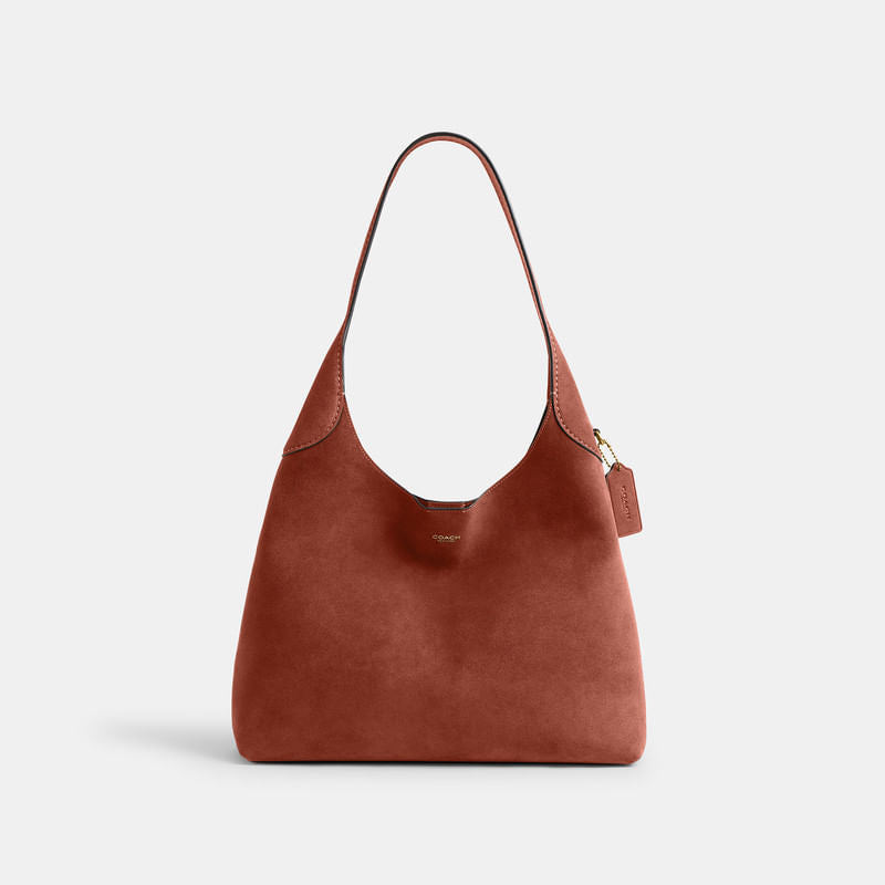 Bolsa Shoulder Bag Coach Brooklyn 34 Suede