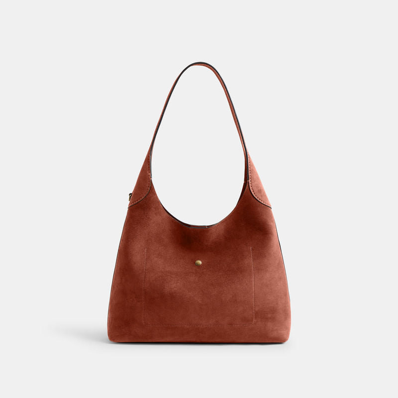 Bolsa Shoulder Bag Coach Brooklyn 34 Suede