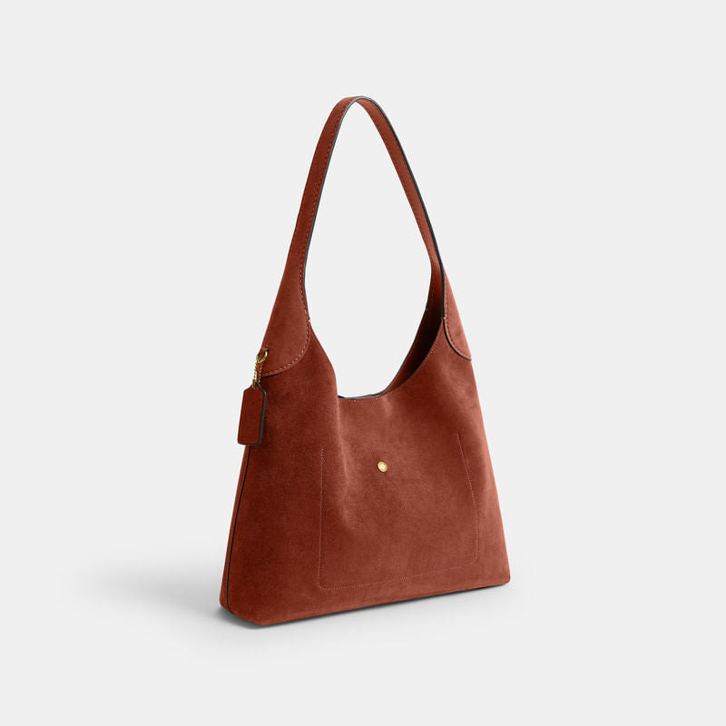 Bolsa Shoulder Bag Coach Brooklyn 34 Suede