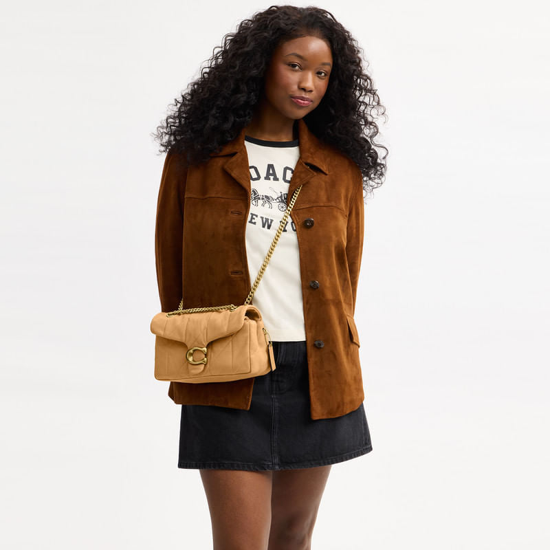 Bolsa Shoulder Bag Coach Tabby 26 Piel Quilted