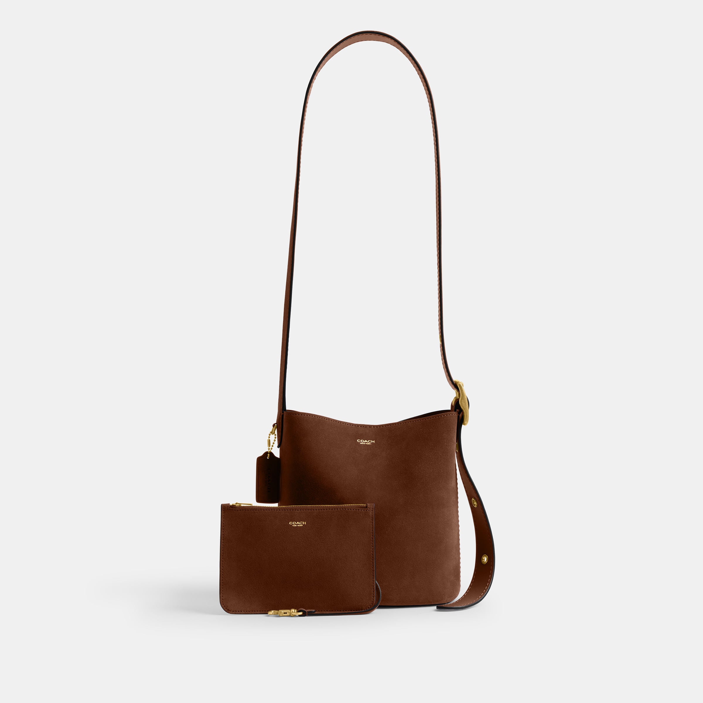 Bolsa Shoulder Bag Coach Bleecker Bucket 21