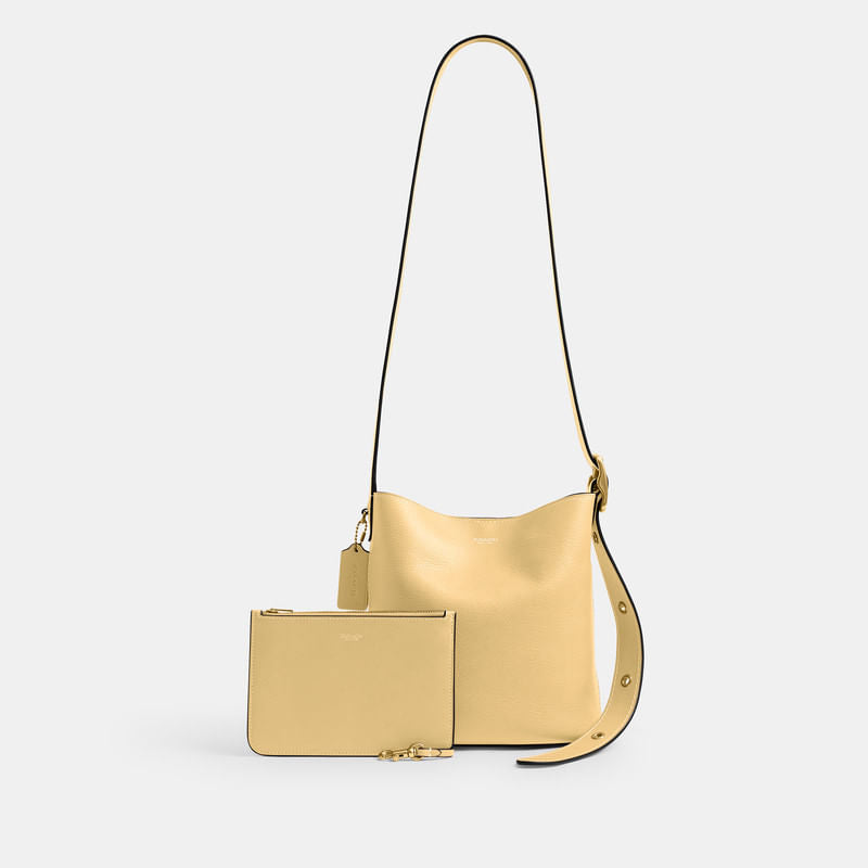 Bolsa Shoulder Bag Coach Bucket Bleecker 21 Piel