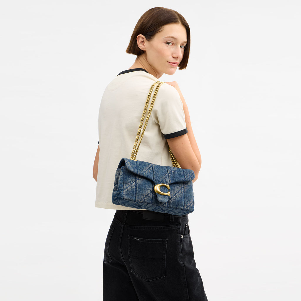 Bolsa Shoulder Bag Coach Tabby 26 en Denim