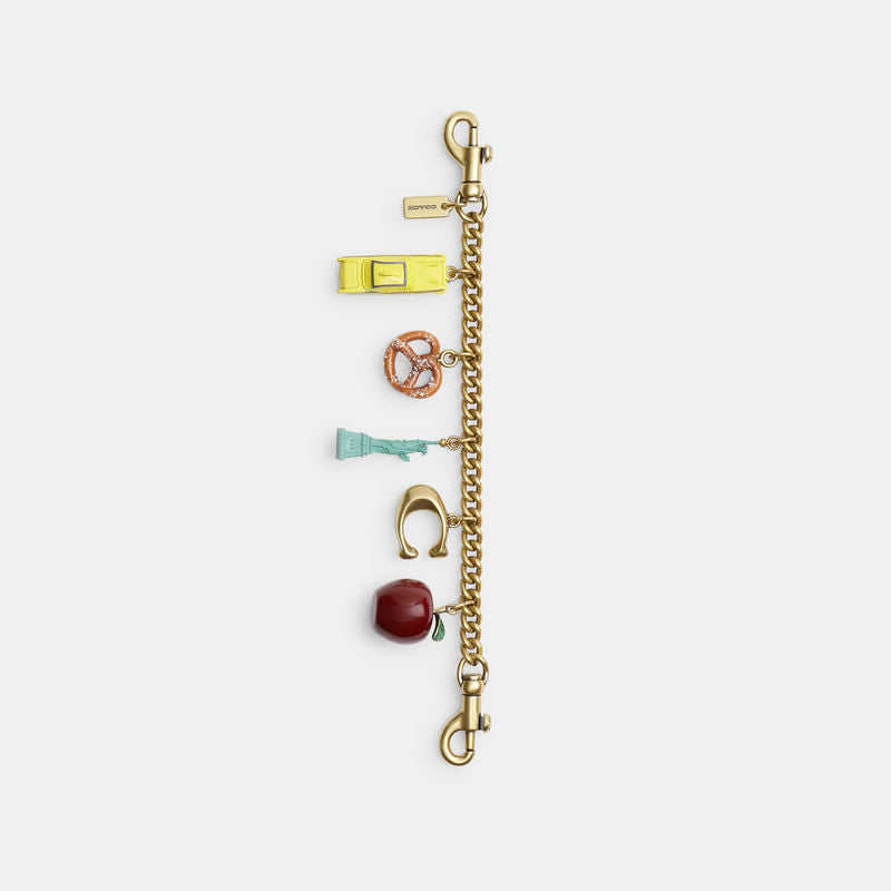 Bag Charm Coach New York Motif Chain