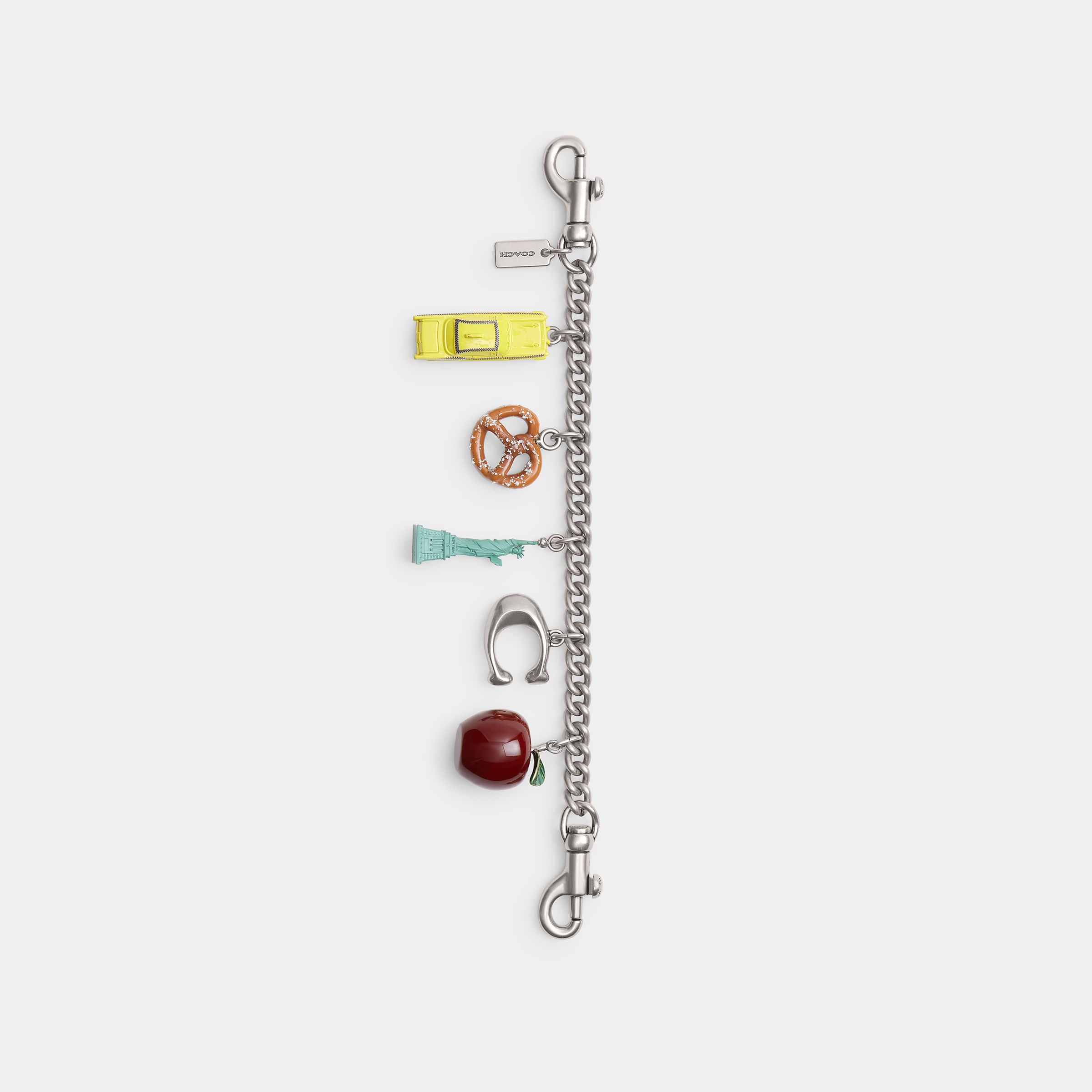 Bag Charm Coach New York Motif Chain