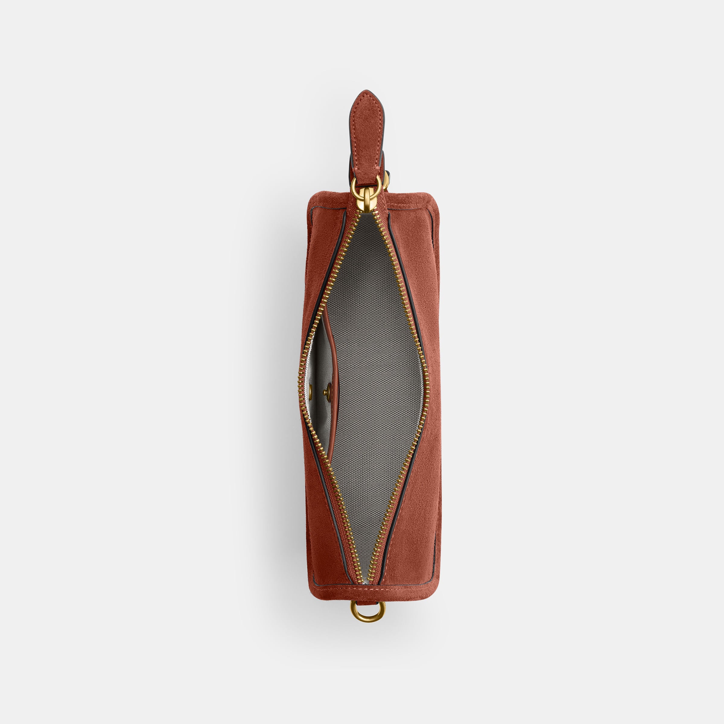 Bolsa Shoulder Bag Coach Waverly Suede