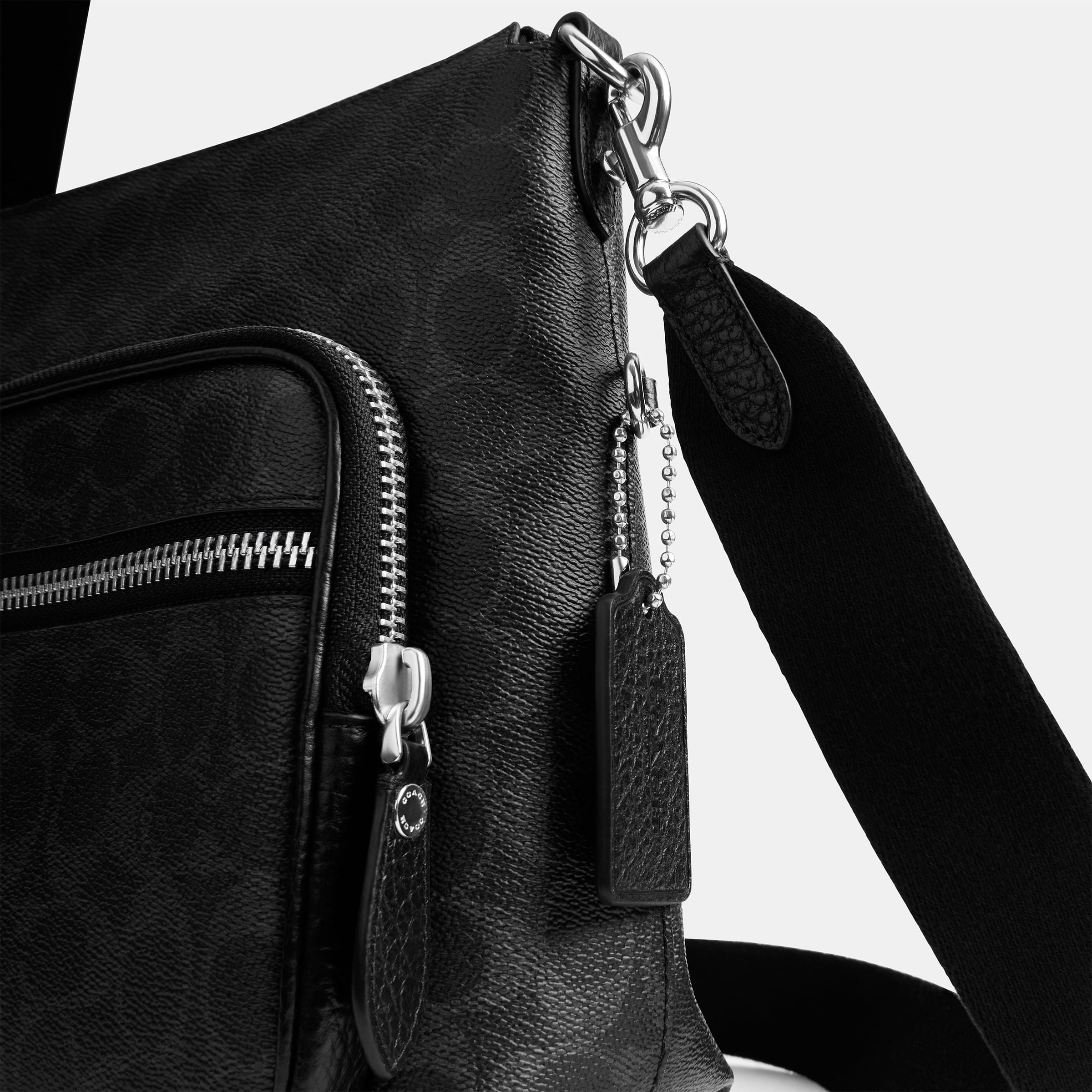 Bolsa Shoulder Bag Coach Domino Canvas Signature