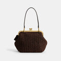 Bolsa Shoulder Coach Kisslock Frame 27 Straw