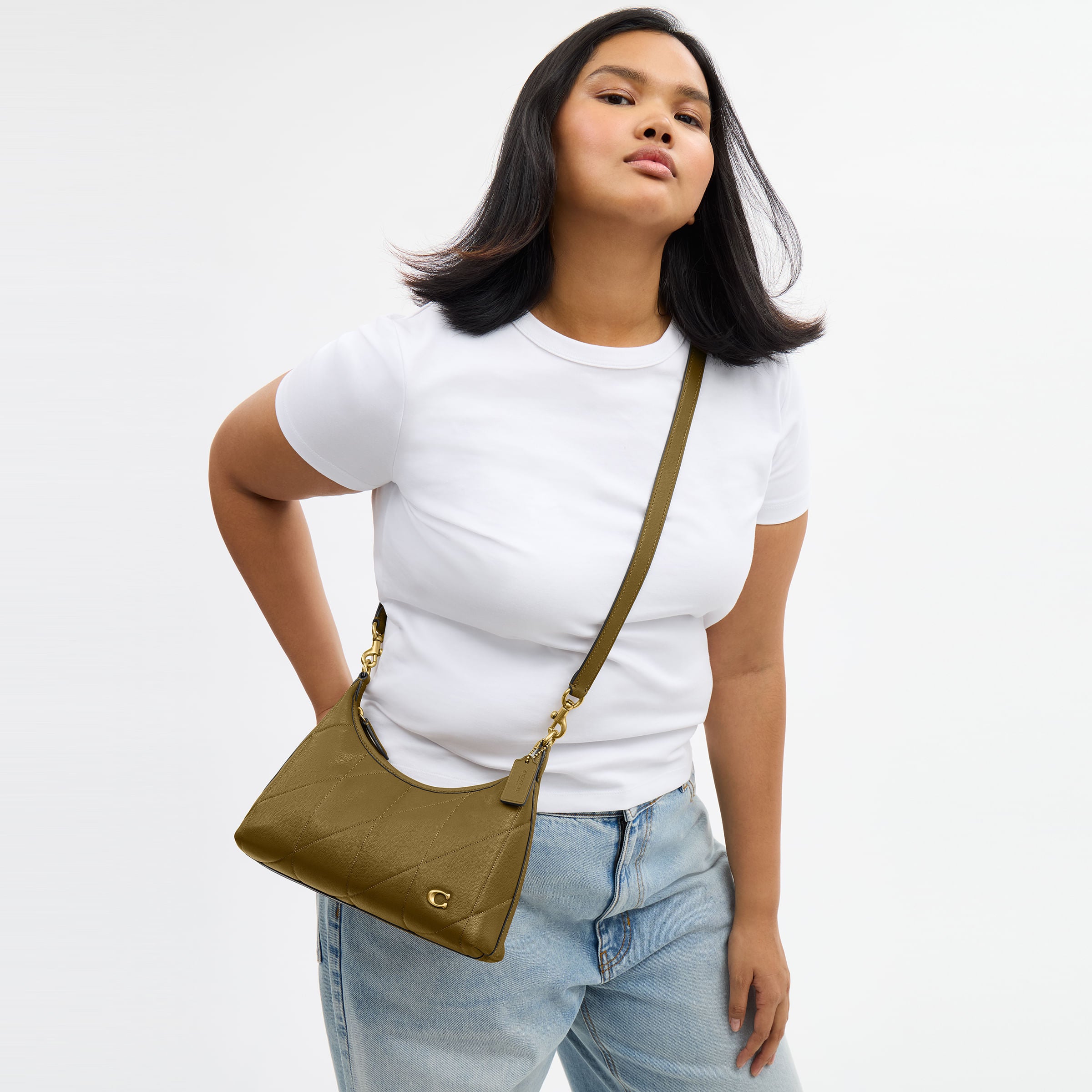 Bolsa Shoulder Coach Juliet 25 Piel Quilted