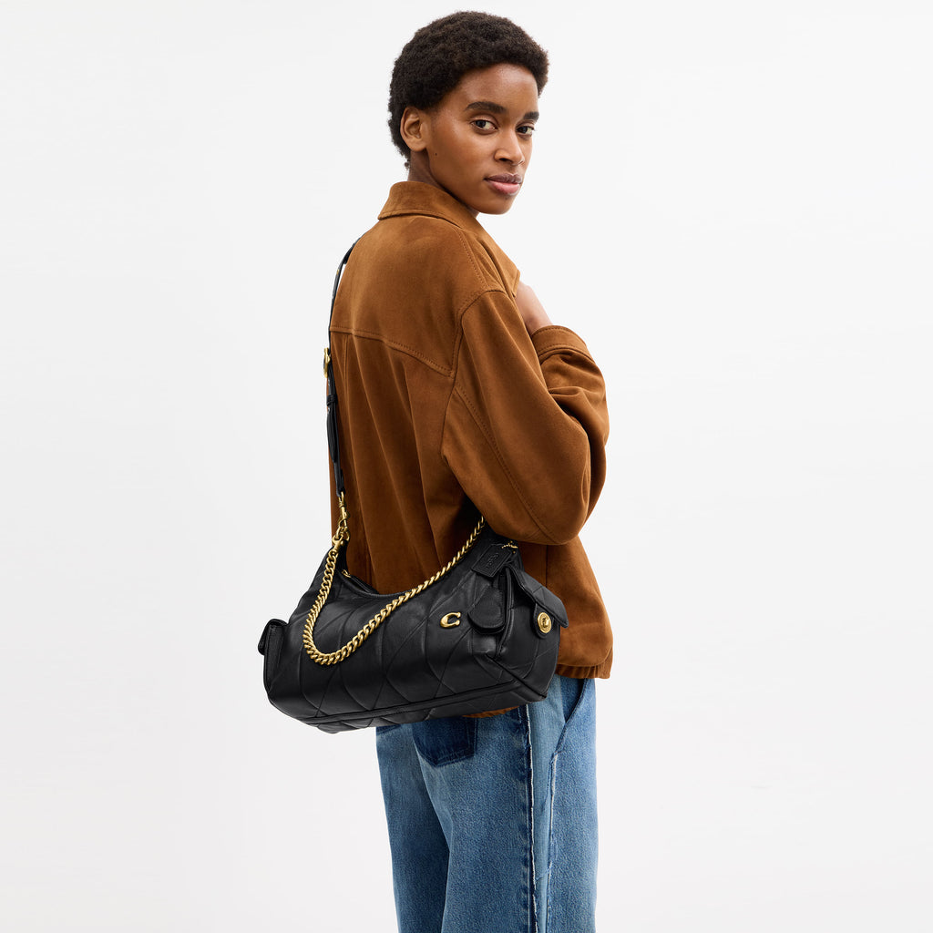 Bolsa Shoulder Coach Pocket Juliet 30 Piel Quilted