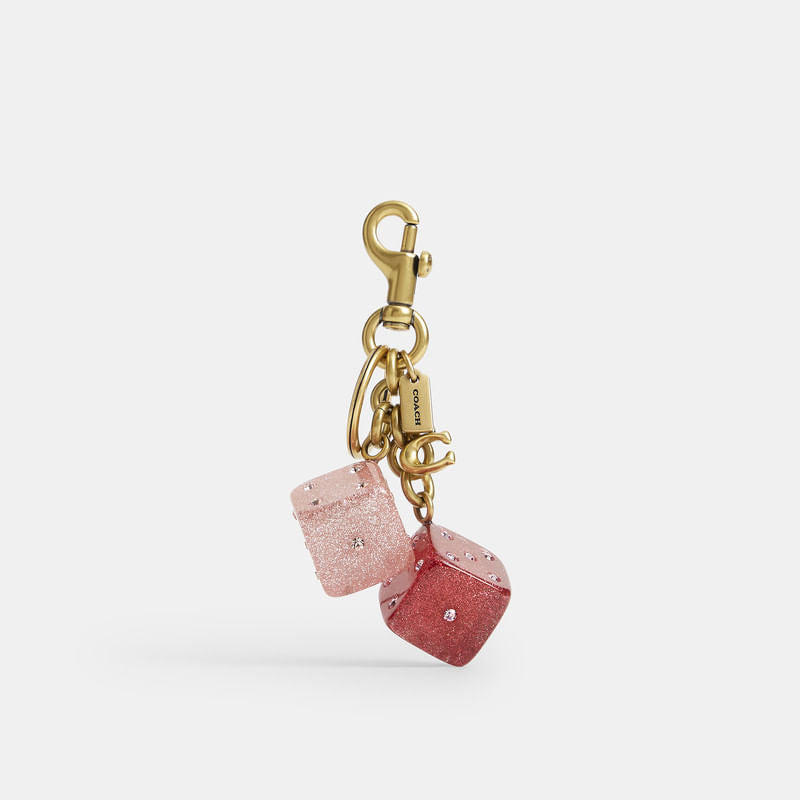 Bag Charm Coach Dados Metal