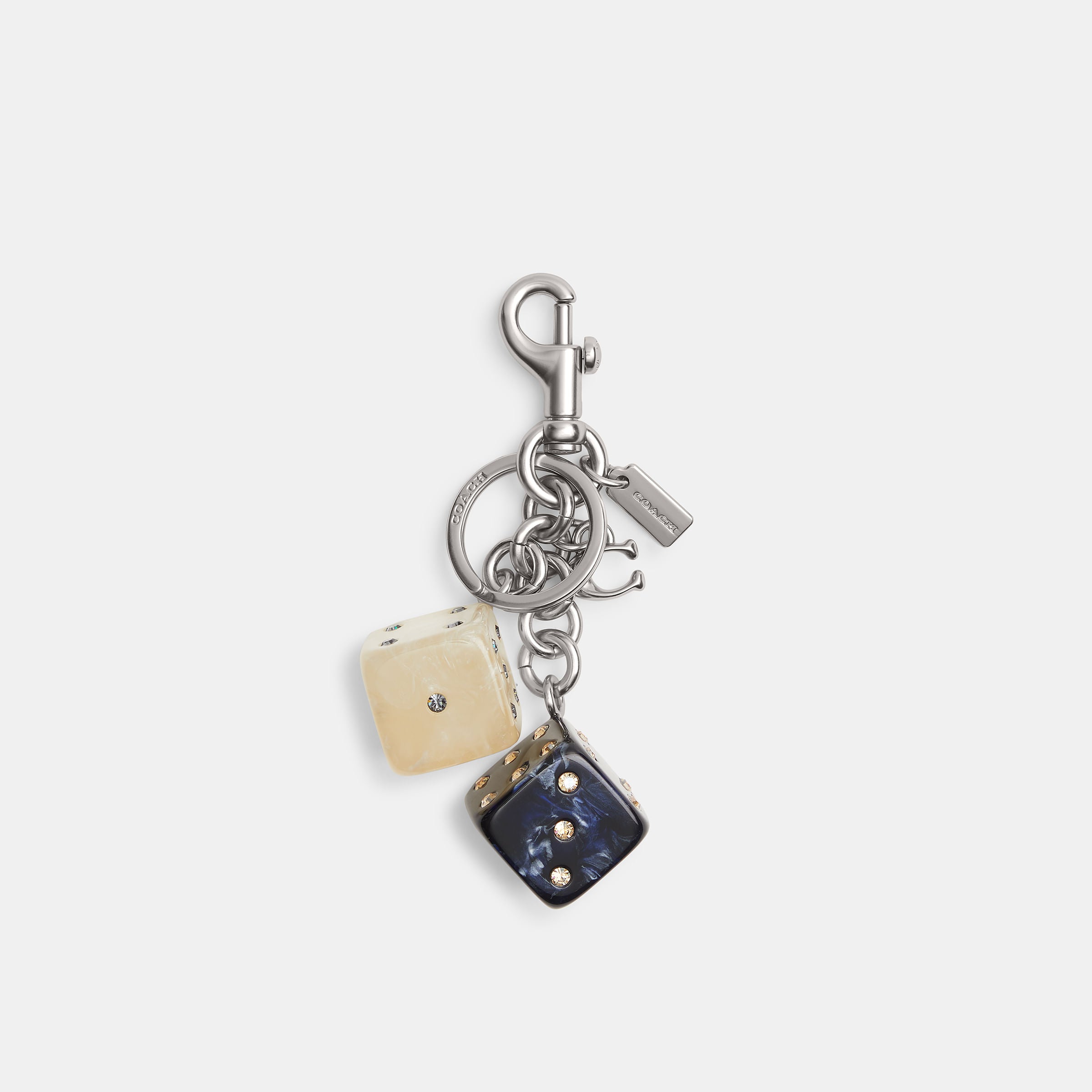 Bag Charm Coach Dados Metal