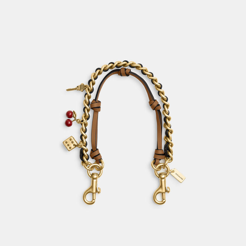 Bag Charm Coach Cadena con Charms Piel