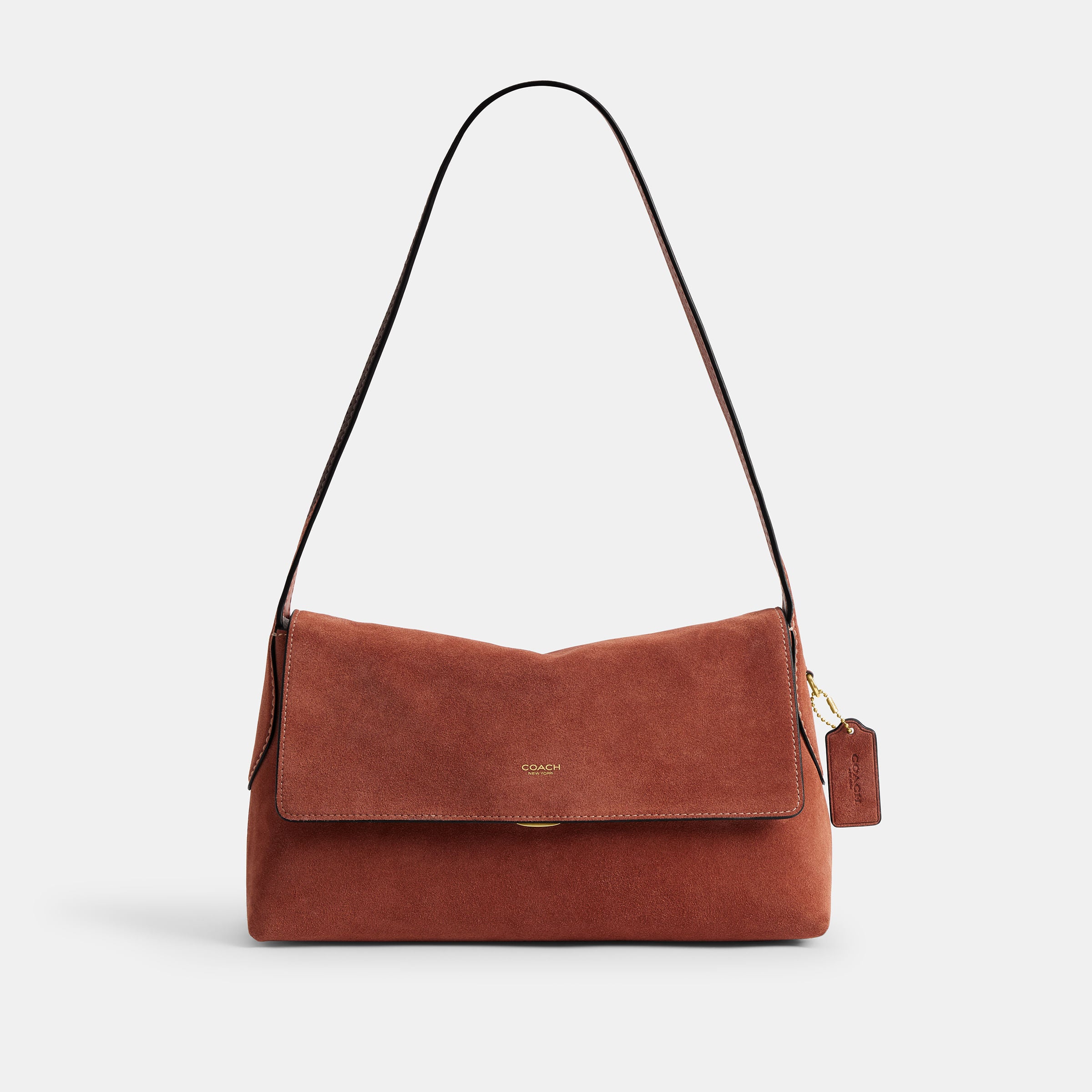 Bolsa Shoulder Bag Coach Chelsea 30 Suede