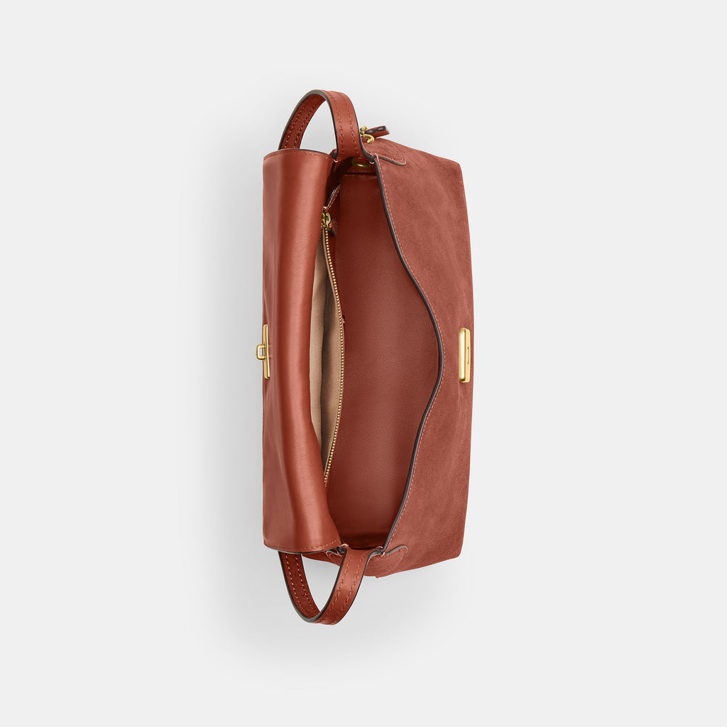 Bolsa Shoulder Bag Coach Chelsea 30 Suede