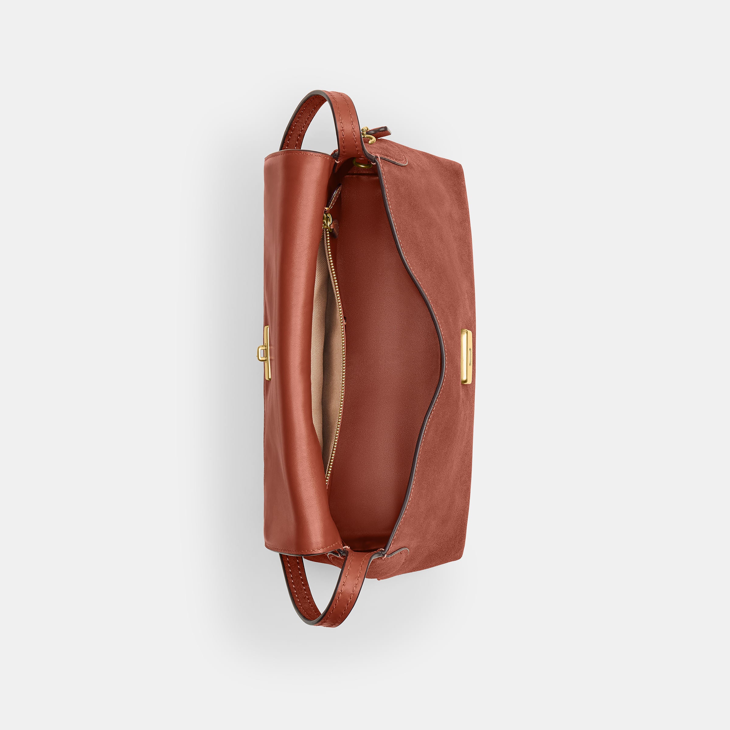 Bolsa Shoulder Bag Coach Chelsea 30 Suede