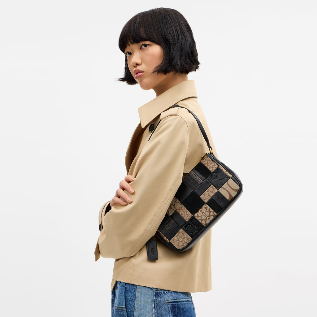 Bolsa Shoulder Bag Coach Plaza 25 Piel