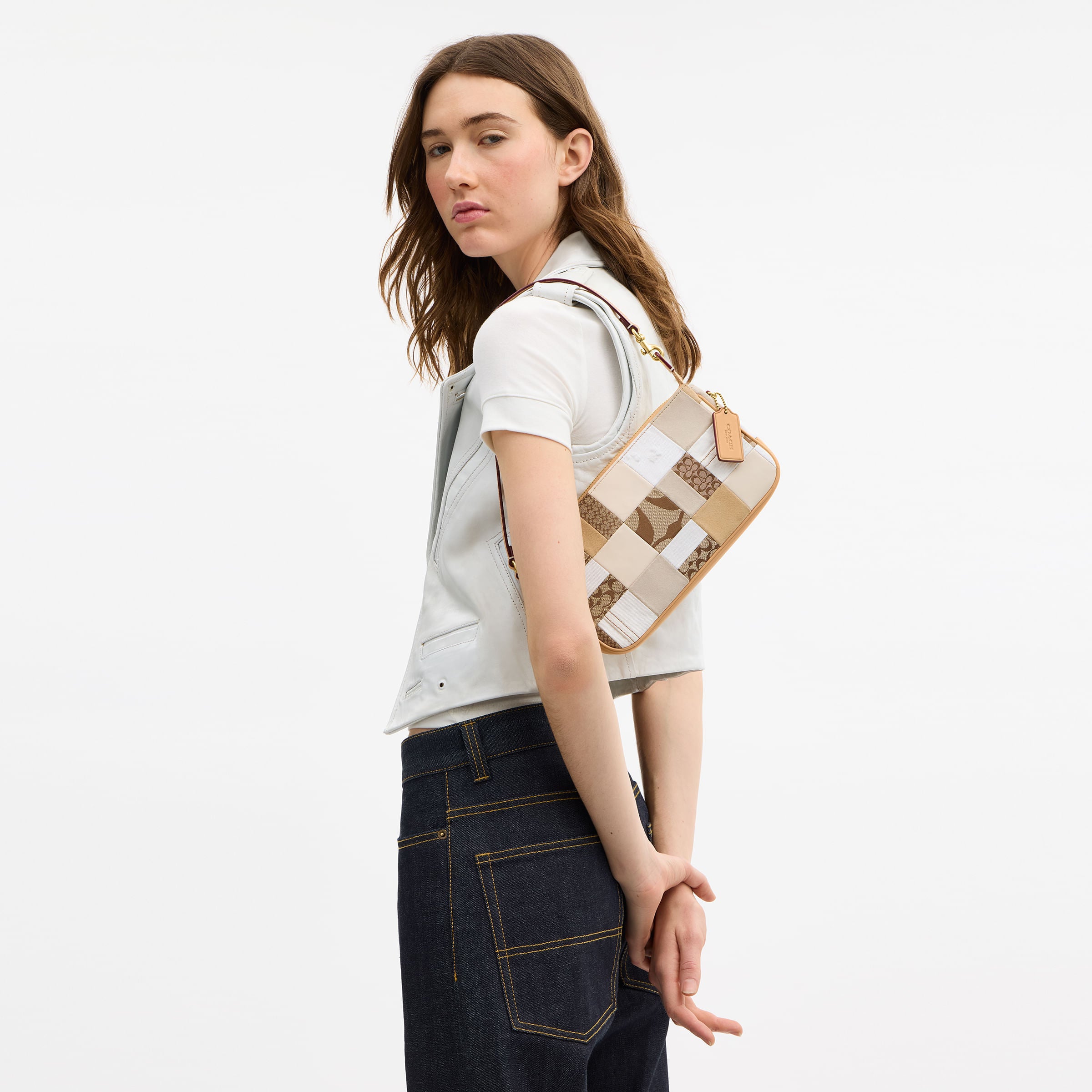 Bolsa Shoulder Coach Plaza 25 Piel