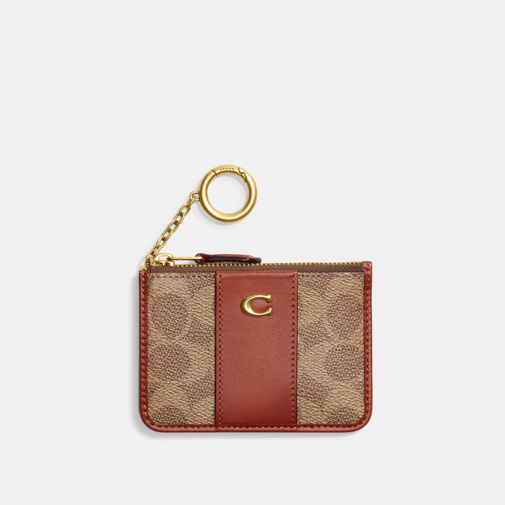 Monedero Coach Coated Canvas Colorblock