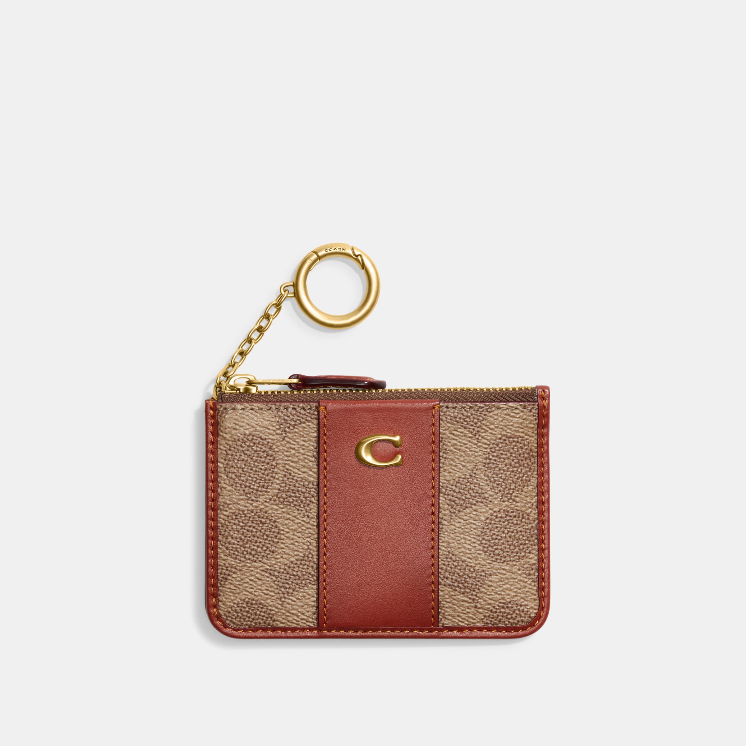 Monedero Coach Coated Canvas Colorblock