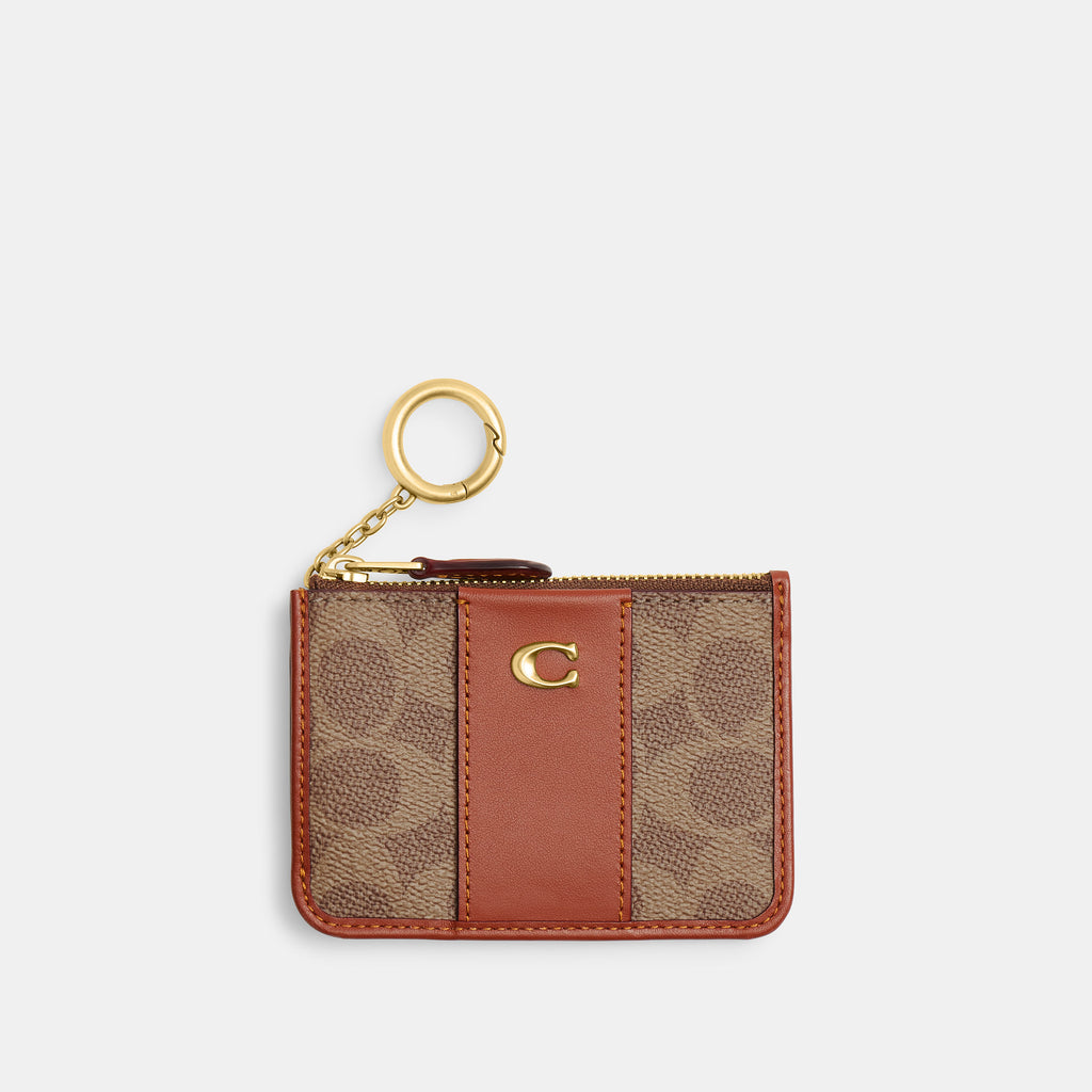 Monedero Coach Coated Canvas Colorblock