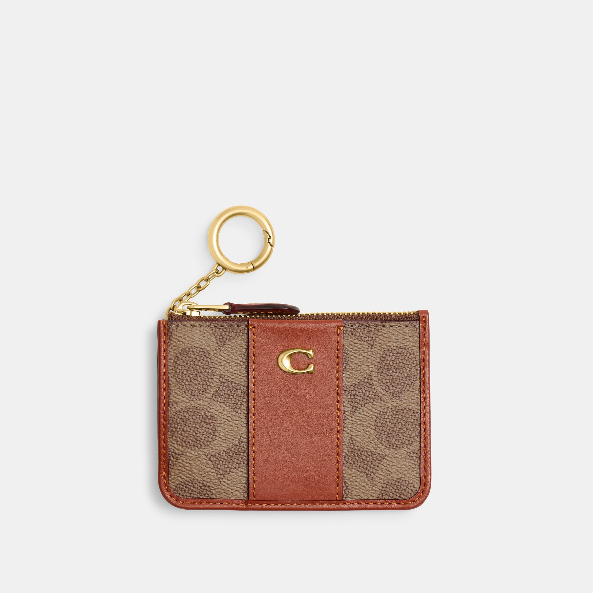 Monedero Coach Coated Canvas Colorblock