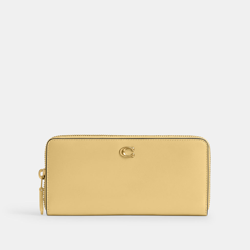 Cartera Coach Slim Accordion Zip Piel