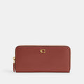 Cartera Coach Slim Accordion Zip Piel