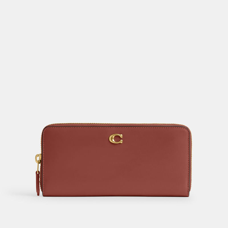 Cartera Coach Slim Accordion Zip Piel