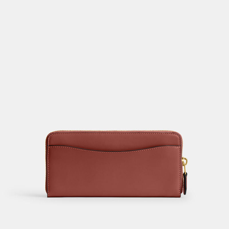 Cartera Coach Slim Accordion Zip Piel
