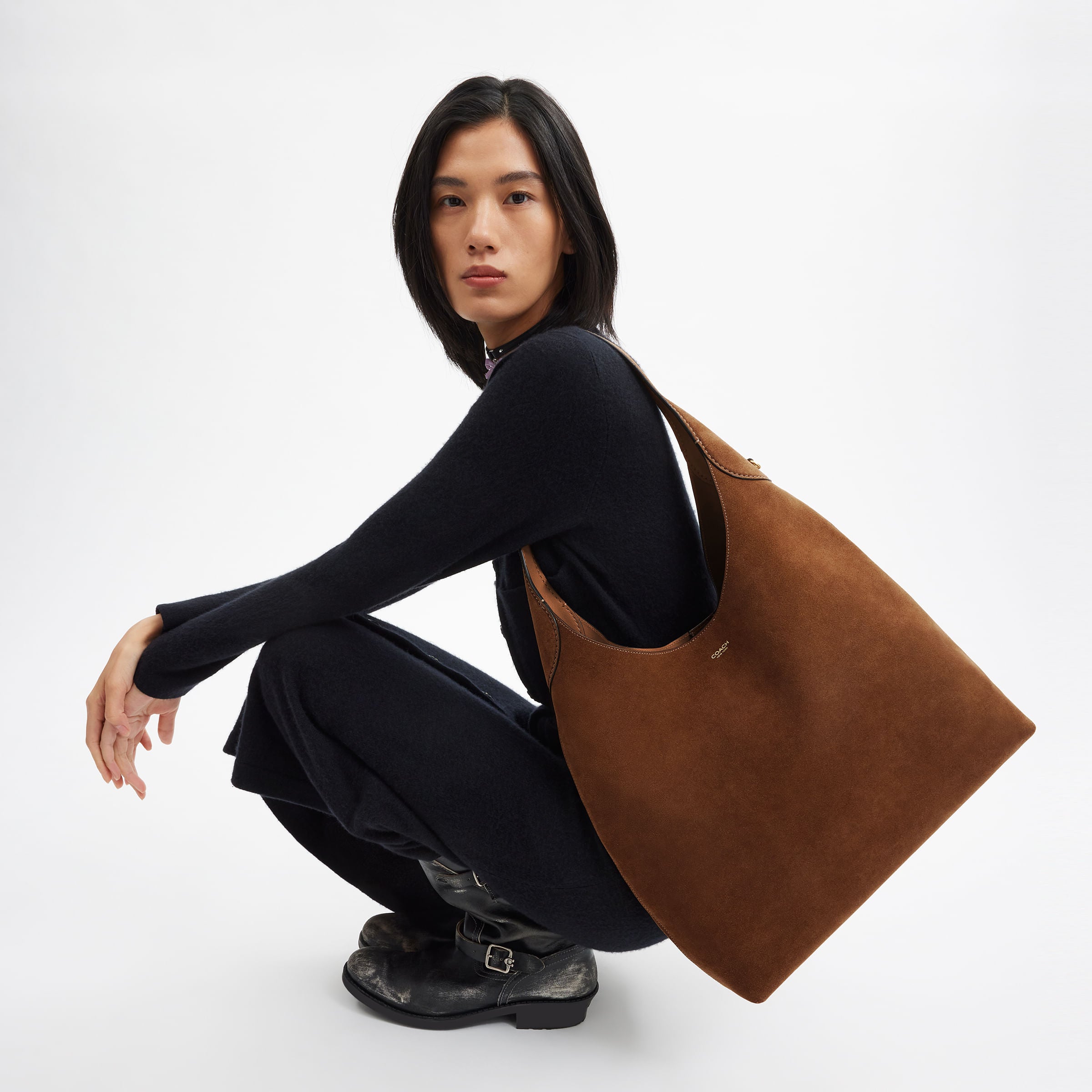 Bolsa Shoulder Bag Brooklyn Suede 39